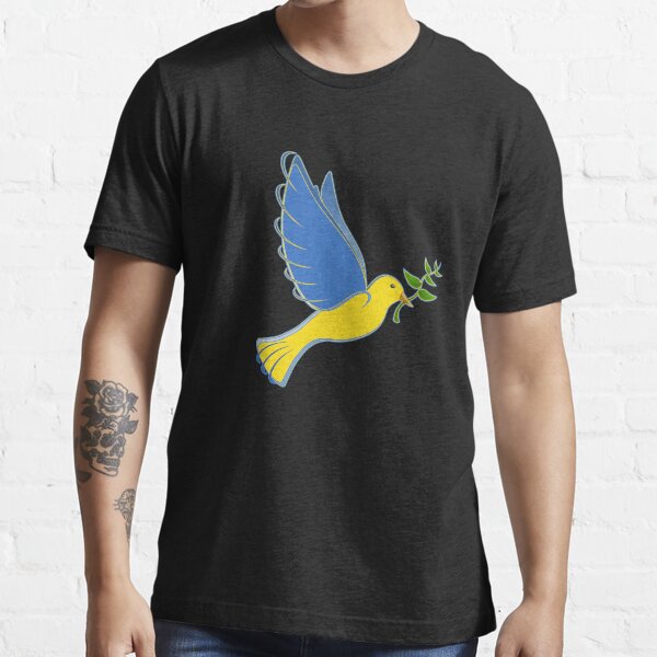 Support Ukraine with I stand with Ukraine Dove of Peace Essential T-Shirt