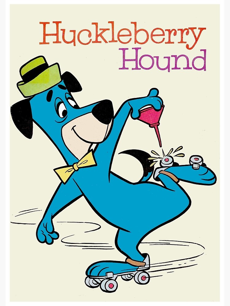 HUCKLEBERRY HOUND : Vintage Cartoon Abstract Character Print | Poster