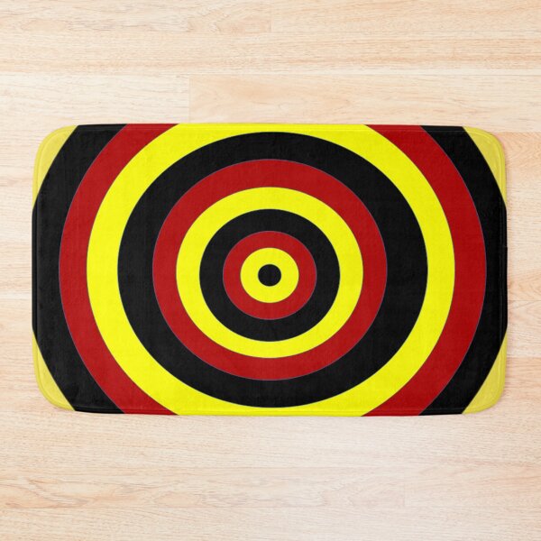 Item preview, red,black and yellow concnetric circles designed and sold by nigejohn.
