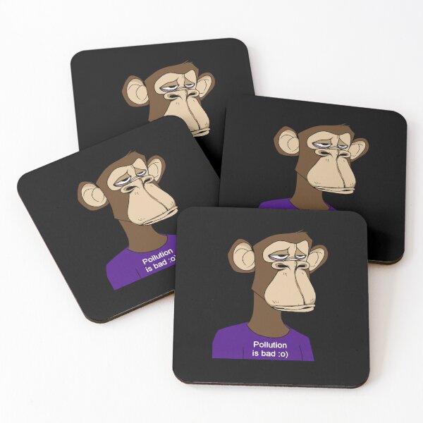 Item preview, La pollution est mauvaise - Sad Ape . classique designed and sold by SaraKayden.