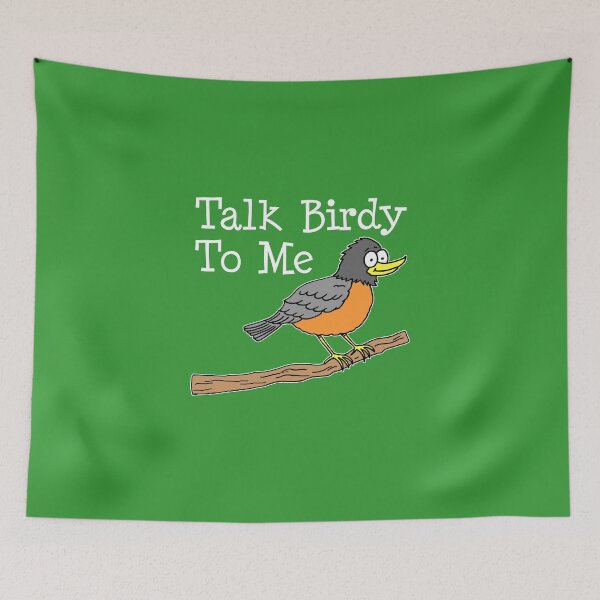 Item preview, Talk Birdy To Me Bird Pun designed and sold by jaycartoonist.