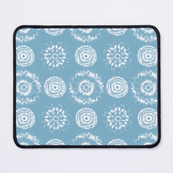 Item preview, Tie Dye Flower Bursts White on Cornflower Blue designed and sold by KrisInStitches.