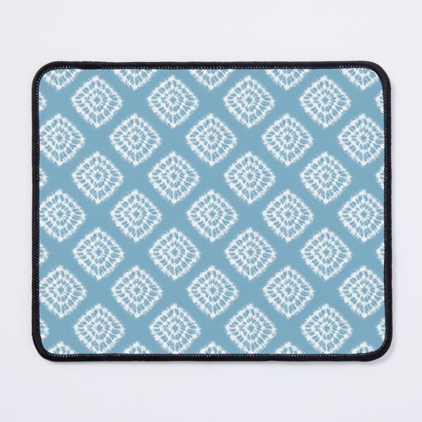 Item preview, Tie Dye Diamond Bursts White on Cornflower Blue designed and sold by KrisInStitches.