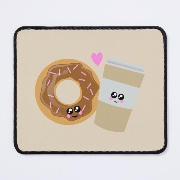 Item preview, Cute kawaii coffee and donut designed and sold by Heather Hinson.