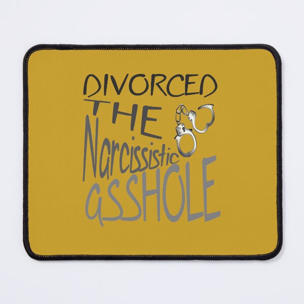 Item preview, Divorced The Narcissistic Asshole With Open Handcuffs In Grey designed and sold by taiche.