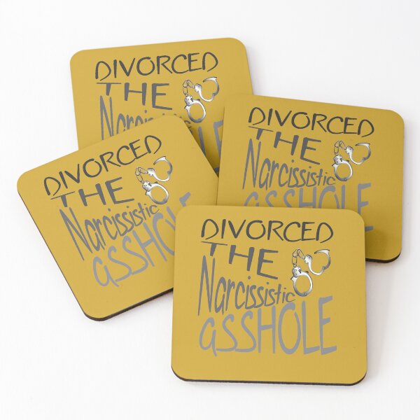 Item preview, Divorced The Narcissistic Asshole With Open Handcuffs In Grey designed and sold by taiche.