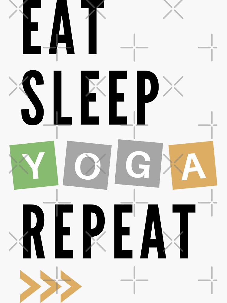 Pegatina «Eat Sleep Yoga Repeat, Wordle Game, Wordle Obsessed, Puzzle