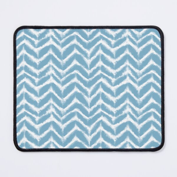 Item preview, Tie Dye Chevron Stripes White on Cornflower Blue designed and sold by KrisInStitches.