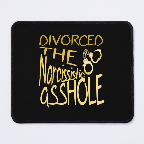 Item preview, Divorced The Narcissistic Asshole With Open Handcuffs Yellow designed and sold by taiche.