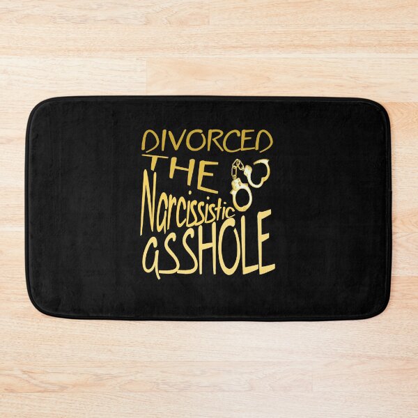 Item preview, Divorced The Narcissistic Asshole With Open Handcuffs Yellow designed and sold by taiche.