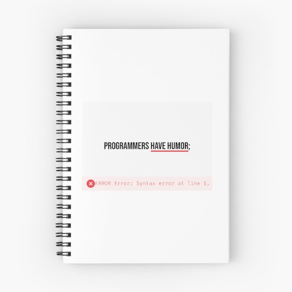 Item preview, Los programadores tienen humor - error de sintaxis designed and sold by smoothwizz.