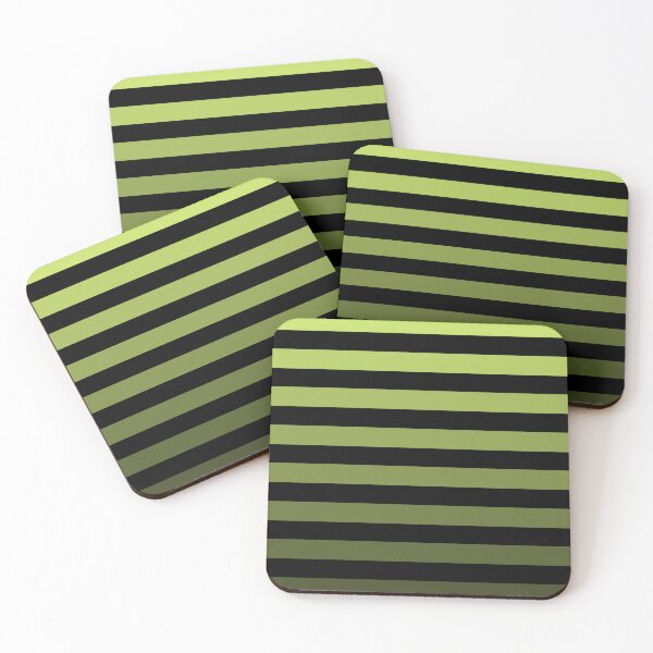Item preview, green black striped design designed and sold by grickodd.