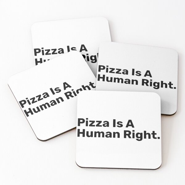 Item preview, Pizza Is A Human Right | Funny sayings designed and sold by BopleDesigns.