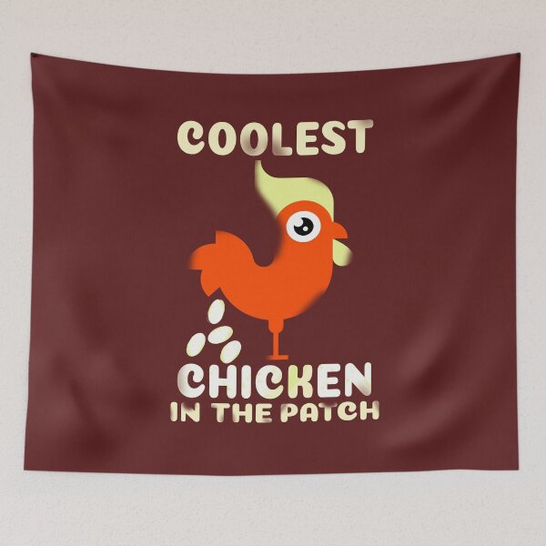 Item preview, Coolest chicken in the patch - funny chicken - designed and sold by vibeno1.