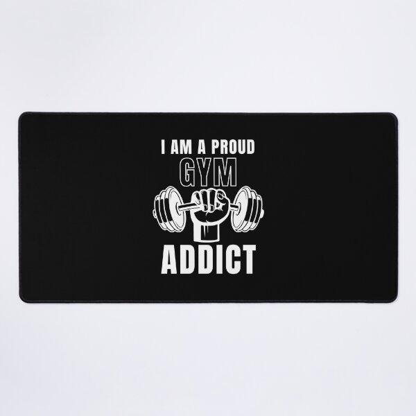 Item preview, I am proud Gym addict in white designed and sold by Creative Life.
