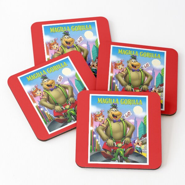 Item preview,  MAGILLA GORILLA : Vintage Cartoon Abstract Character on a Motorcycle Print designed and sold by posterbobs.