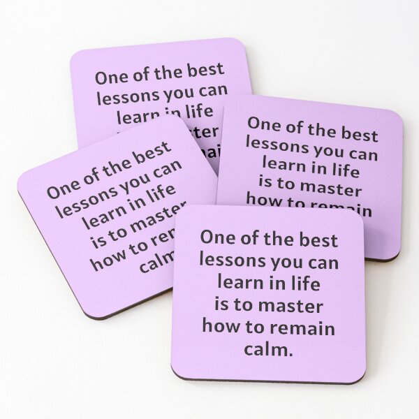 Item preview, Best Lesson To Learn Is How To Remain Calm designed and sold by Manifest-Life.