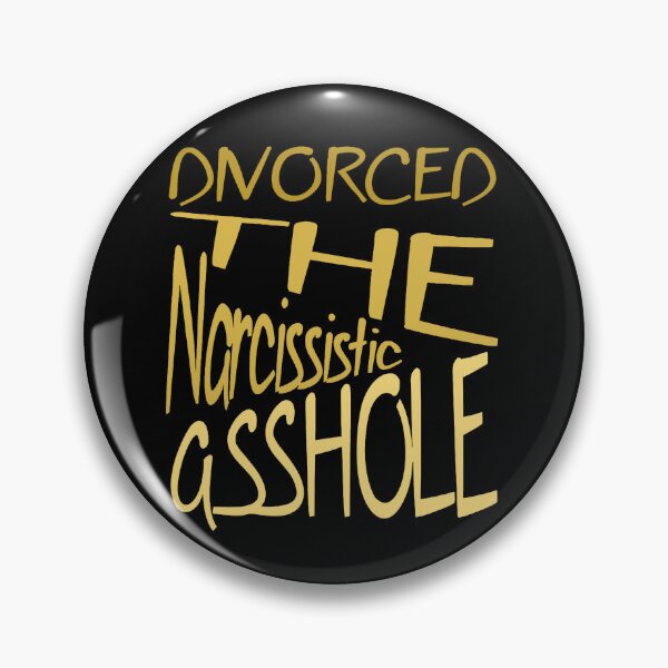 Item preview, Divorced The Narcissistic Asshole Yellow Text designed and sold by taiche.
