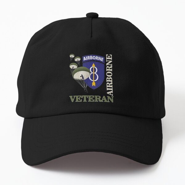 Airborne Veteran 8th Infantry Division Dad Hat