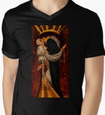 Halam'shivanas T-Shirt mit V-Ausschnitt