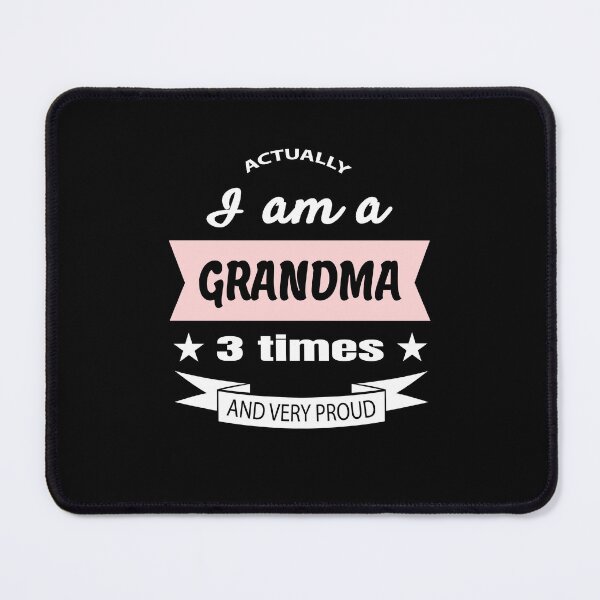 Item preview, Actually i am a grandma 3 times designed and sold by FashionHeritage.