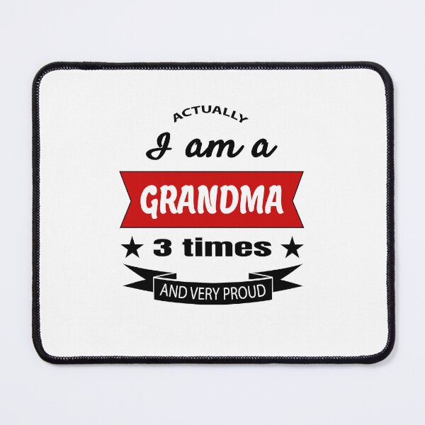 Item preview, Actually i am a grandma 3 times designed and sold by FashionHeritage.