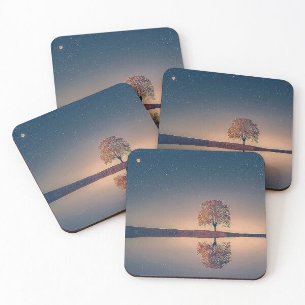Item preview, Tree and Lake Reflection Sticker designed and sold by Nils Petter Stein.