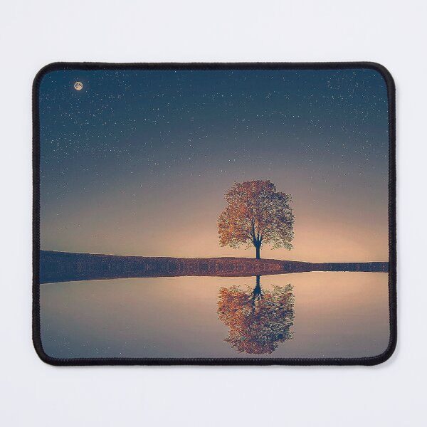 Item preview, Tree and Lake Reflection Sticker designed and sold by Nils Petter Stein.