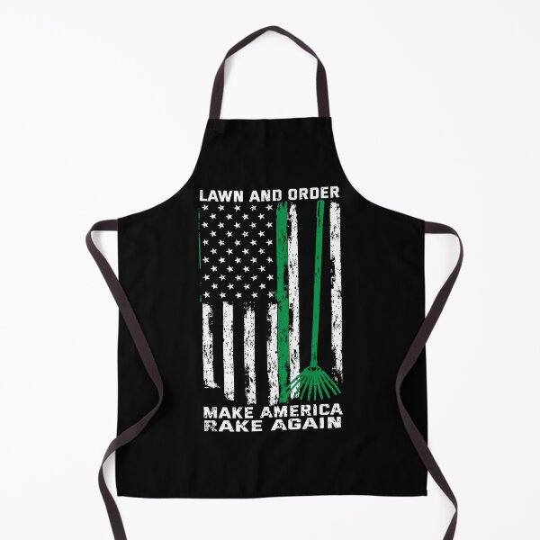 Item preview, Lawn And Order Make America Rake Again Vintage American Flag designed and sold by celestekey.