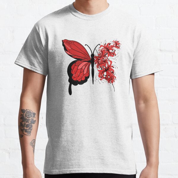 Camiseta «Lirio de araña rojo púrpura» de THEMADBRUSH | Redbubble