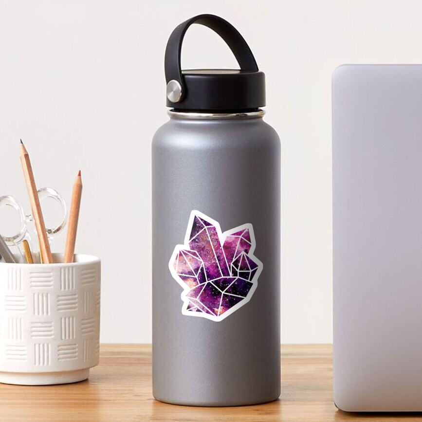 Galaxy Crystal Cluster Sticker
