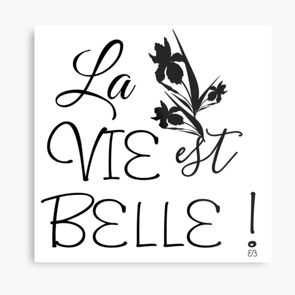 Des mots en partage (41) Impression métallique