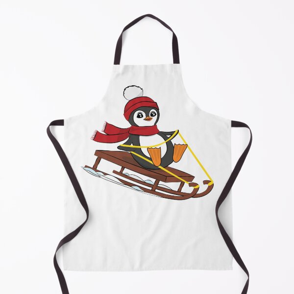 Item preview, Snow Sledding Penguin - Cute Animals Funny Winter designed and sold by TheInkElephant.