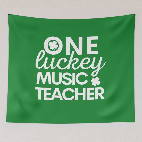 Item preview, One Lucky Music Teacher For St Patricks Day Celebration And St Patricks Day Teacher - Luckiest Music Teacher Ever designed and sold by Funwithmusic.