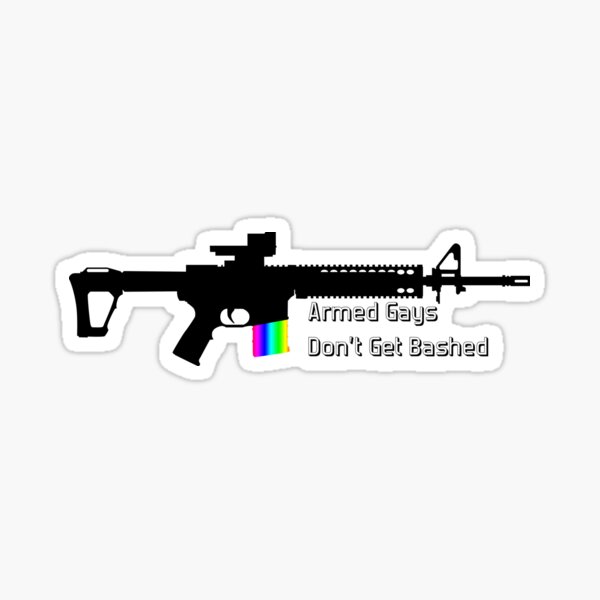 Item preview, Armed Gays Don't Get Bashed - AR designed and sold by Jacob Heronemus.