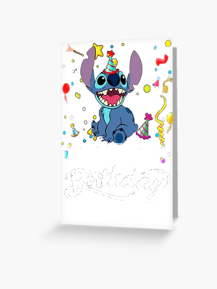 CARTE LILO AND Stitch Joyeux anniversaire faite à la main ! Jolie carte  animal extraterrestre EUR 4,08 - PicClick FR