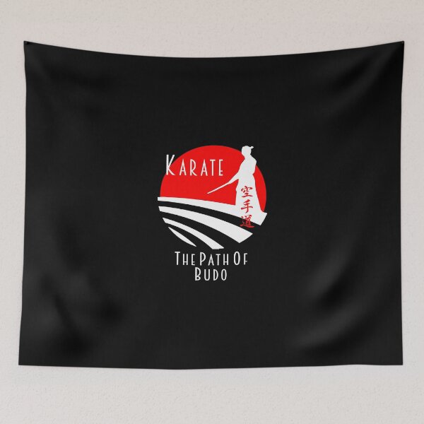 Item preview, Karate Path of Budo, Samurai Martial Arts Bushido design designed and sold by Zanshin-Art.