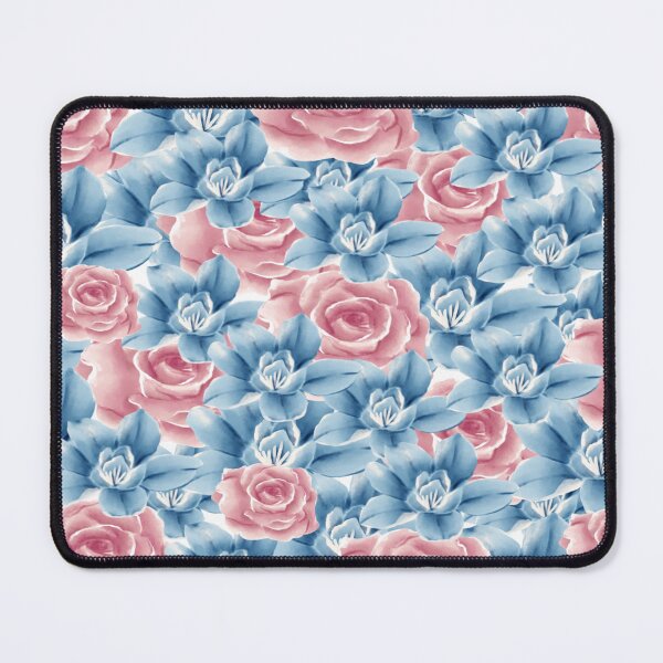 Item preview, blue and pink flowers designed and sold by grickodd.