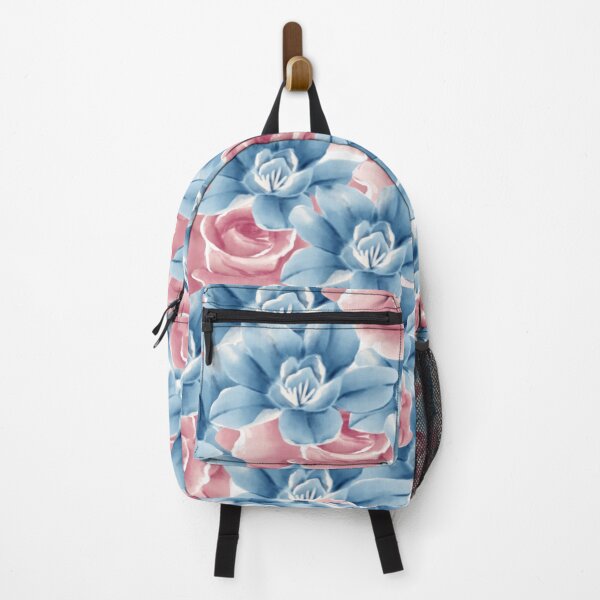 Item preview, blue and pink flowers designed and sold by grickodd.