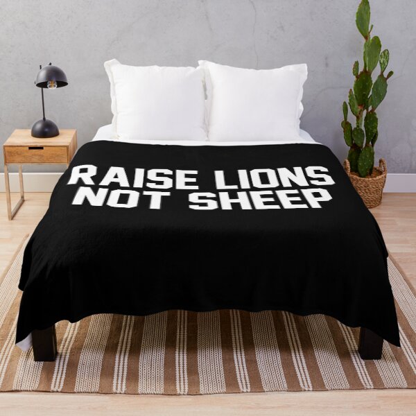 Item preview, Raise Lions Not Sheep designed and sold by ElevenVoid.