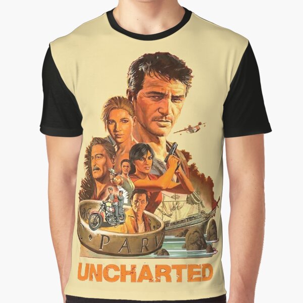 NEW Uncharted 4: A Thief's End Nathan Drake Costume T-Shirt