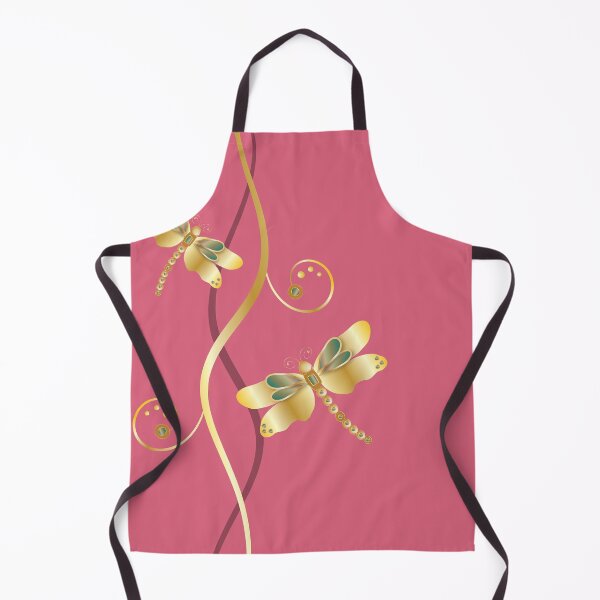 Item preview, Gold Dragonfly Pink designed and sold by ChantalDesign.