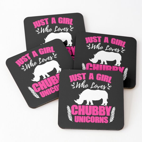 Item preview, Just A Girl Funny Chubby Unicorn Rhinoceros Rhino Lover designed and sold by Nessshirts.