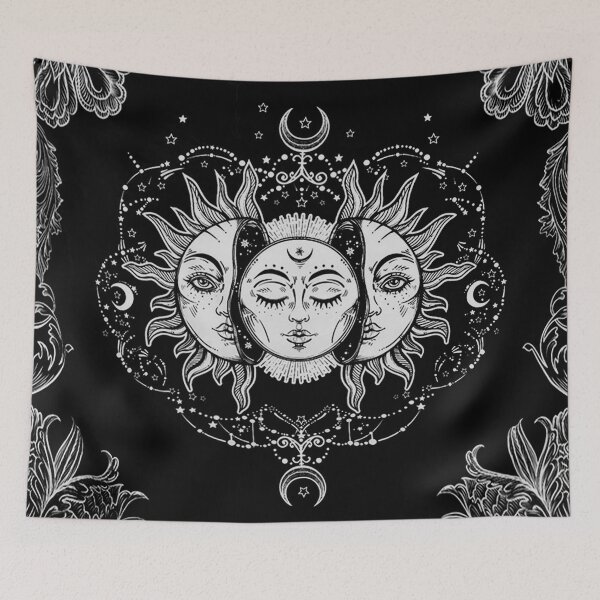Item preview, Silver Sun And Moon Mandala  designed and sold by vuhoa0201.