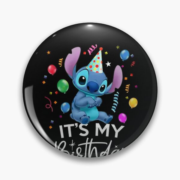 Happy Birthday It's Stitch And Lilo Pin for Sale by trangnguyenvn88