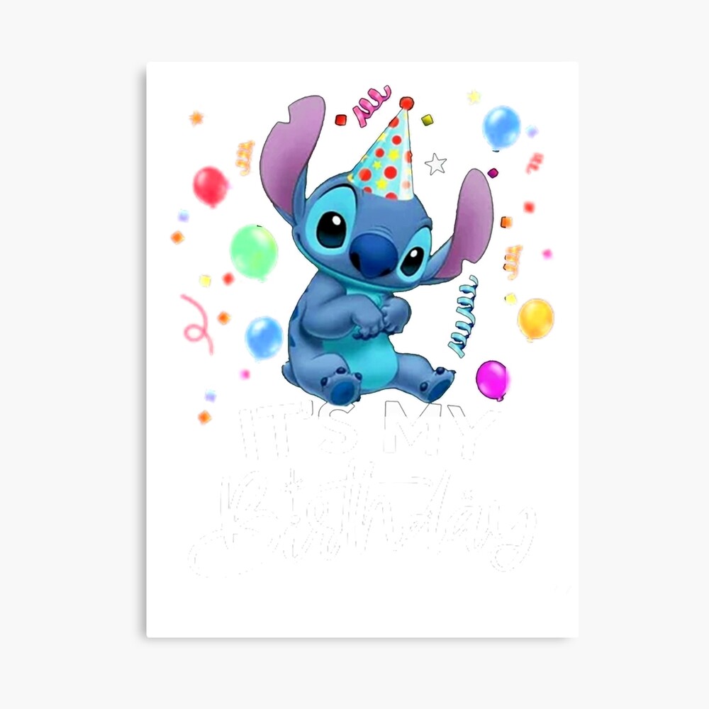 Carte Anniversaire Stitch à Imprimer Impression photo for Sale avec l'œuvre « Joyeux anniversaire c'est Stitch et Lilo » de l'artiste trangnguyenvn88 | Redbubble