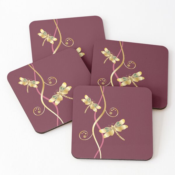 Item preview, Gold Dragonfly Red  designed and sold by ChantalDesign.