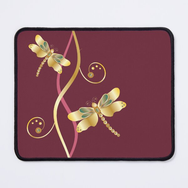 Item preview, Gold Dragonfly Red designed and sold by ChantalDesign.