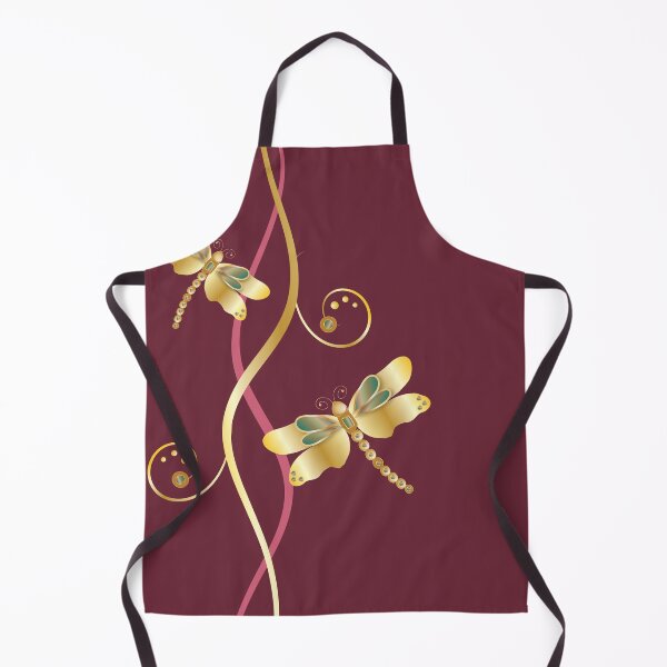Item preview, Gold Dragonfly Red designed and sold by ChantalDesign.