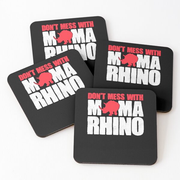 Item preview, No te metas con mamá Funny Rhinoceros Rhino Pun Lover designed and sold by Nessshirts.